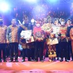 Foto Wali Kota Bandar Lampung Eva Dwiana bersama Finalis Muli Mengkhanai di Begawi dan Bandar Lampung Ekspo Way Dadi Sukarame || ist Saibetik.com