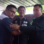 Ketua SMSI Bandar Lampung Jefri Arifin saat Ucapkan Selamat Pada Ketua Terpilih Donny Irawan || Foto Saibetik.com