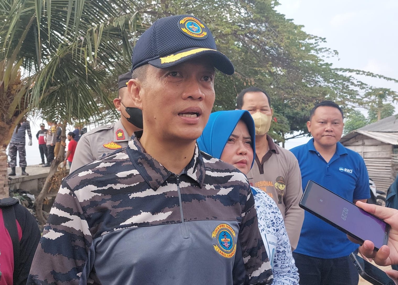 Komandan Pangkalan TNI AL (Danlanal) Lampung Kolonel Laut (P) Mohammad Nizarudin || Foto Saibetik.com