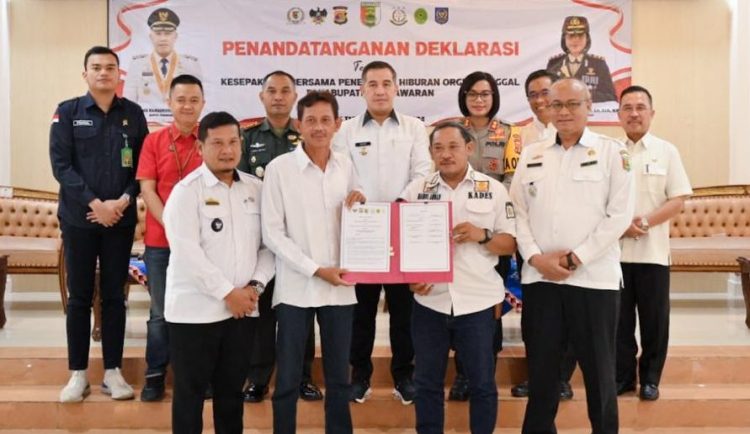 Deklarasi Penertiban Hiburan, Bupati Pesawaran Berharap Ciptakan Ketertiban dan Keamanan