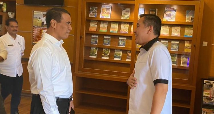Peningkatan Areal Tanam Padi,Bupati Dendi Ramadhona Temui Menteri Pertanian