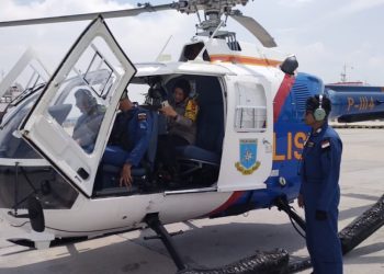  Polda Lampung Siagakan Dua Helikopter untuk Pengamanan WSL Krui Pro 2024