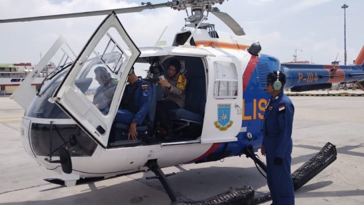  Polda Lampung Siagakan Dua Helikopter untuk Pengamanan WSL Krui Pro 2024