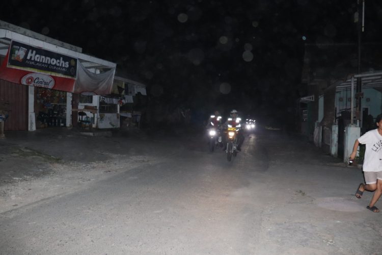 Listrik Padam, Polres Lampung Selatan Gelar Patroli Black Out