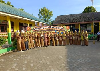 Meriah, SDN 5 Kelapa Tujuh Kotabumi-Lampura Gelar Acara Perpisahan dan Gelar Karya