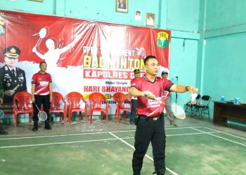 Polres Lampung Timur Menggelar Kapolres Cup untuk Mencari Bibit Atlet Bulu Tangkis