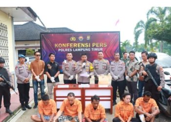 Polres Lampung Timur Ungkap Dua Kasus Kriminal Besar dalam Konferensi Pers