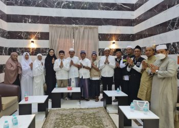 Penjabat Bupati Pringsewu Marindo Kurniawan Mempersembahkan Dukungan kepada Jamaah Haji Kabupaten Pringsewu di Tanah Suci