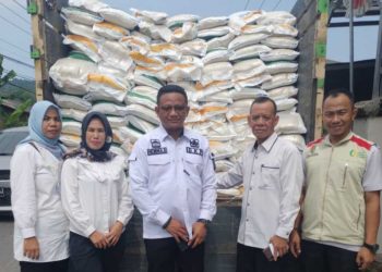 Distribusi Tahap VI Bantuan Beras di Pesawaran Dimulai