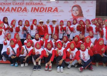 Senam CAKEP Bersama Nanda Indira Menarik Ratusan Ibu-Ibu di Marga Punduh