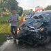 Kecelakaan Beruntun di Lampung Timur: Mobil Travel Tabrakan dengan Mobil Penumpang, Belum Ada Korban Jiwa Terkonfirmasi