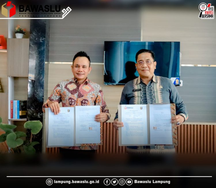 Bawaslu Meluncurkan Pojok Literasi Pengawasan Di Perpustakaan Dan Kearsipan Lampung