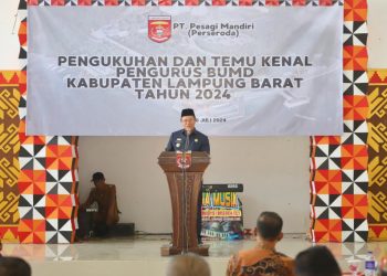 Pj Bupati Lampung Barat Resmi Kukuhkan Pengurus BUMD PT. Pesagi Mandiri