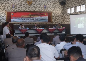Kunjungan Tim Pemantauan dan Implementasi HAM di Polres Lampung Selatan