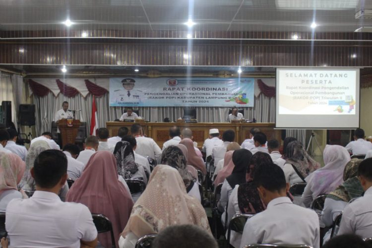 Pemkab Lampung Barat Gelar Rakor POP Triwulan II 2024, Fokus Evaluasi Penyerapan APBD