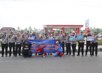 Gebyar Keselamatan Berlalu Lintas Polres Lampung Selatan