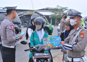Polres Pringsewu Menindak 574 Pelanggar Lalu Lintas Selama Operasi Patuh Krakatau 2024
