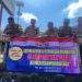 Polres Lampung Utara Pasang Banner Pengaduan untuk Cegah Pungli di Jalinsum