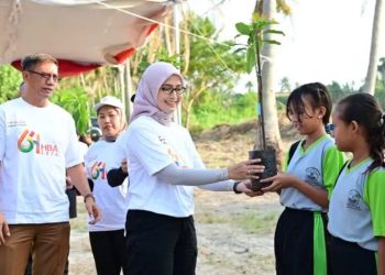 Kajari Lampung Selatan Tanam 5000 Bibit Pohon Mangrove di Kawasan Pantai Timur Lampung Selatan 