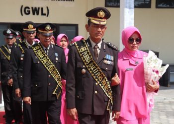 Tujuh Personil Polres Lampung Selatan di Lepas Purnabaktikan. 