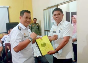 Serah Terima Jabatan 12 Camat Baru di Sekretariat Daerah Lampung Tengah