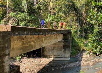 Dinas PUPR Pesawaran Assesment Pembangunan Jembatan di Dusun Pancur 