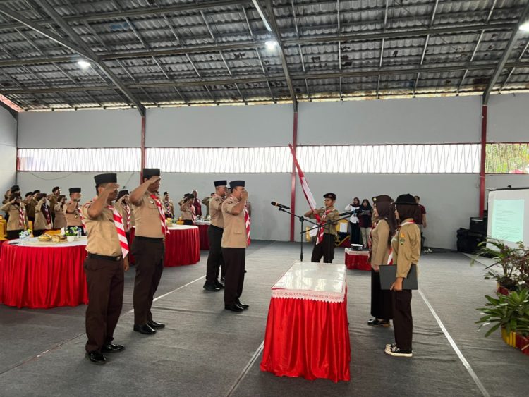 Pelantikan Pengurus Gugus Depan 12.167 Lapas Narkotika Bandar Lampung, Pramuka Siap Mengemban Amanah