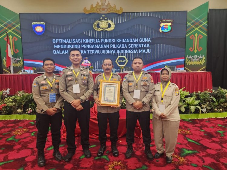 Polres Pesawaran Raih Penghargaan Tertinggi dari Polda Lampung
