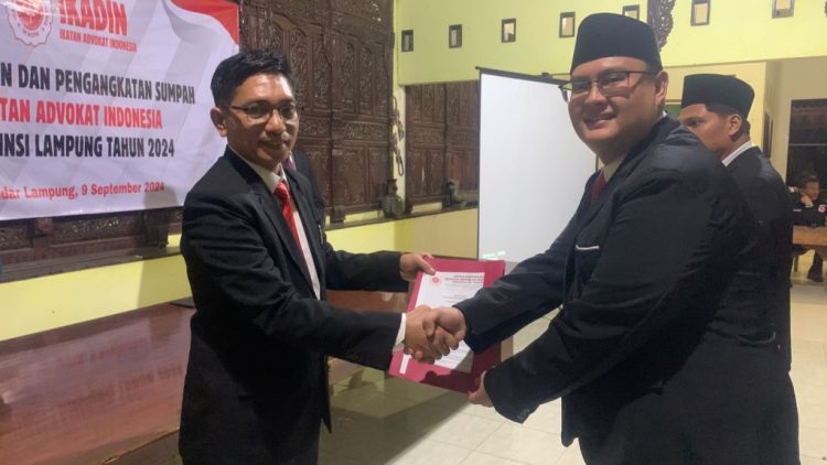 DPD IKADIN Lampung Lantik 18 Advokat Baru sebagai Garda Penjaga Konstitusi