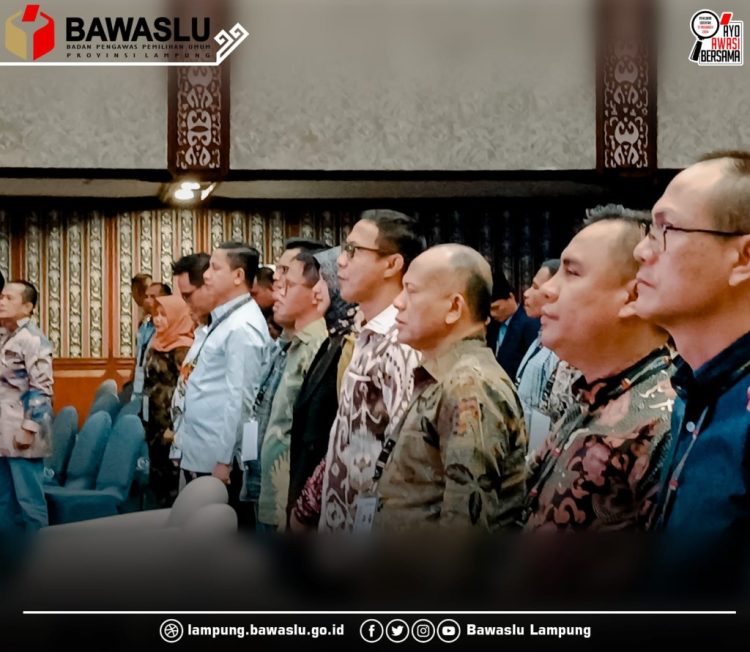 Bawaslu Lampung Hadiri Rakornas Strategi Komunikasi Krisis Menjelang Pemilihan Serentak 2024