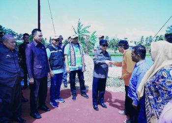 Pj. Bupati Pringsewu Resmikan Pompa Irigasi Berbasis Energi Surya di Pekon Lugusari