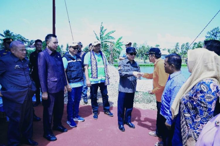 Pj. Bupati Pringsewu Resmikan Pompa Irigasi Berbasis Energi Surya di Pekon Lugusari