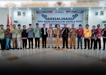Netralitas Kepala Kampung dan Lurah Menjadi Sorotan Jelang Pilkada 2024, Bawaslu Lampung Gelar Ikrar Netralitas di Tulang Bawang