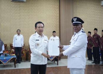 Pj Bupati Pringsewu Lantik Pj Kapekon Bumirejo