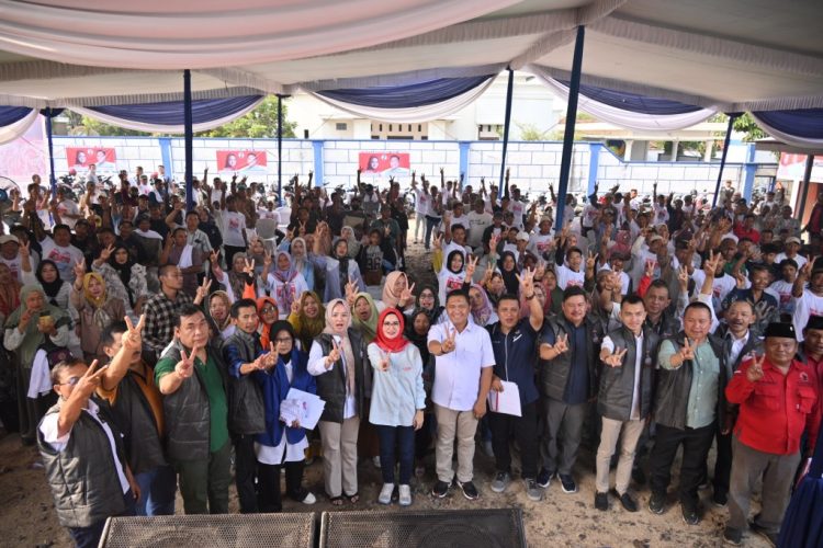 Koalisi Untuk Rakyat Targetkan 75 Persen Suara Nanda-Anton di Tegineneng