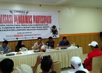 Bawaslu Lampung Selatan Gelar Media Gathering Sosialisasi Pengawasan Pemilu 2024
