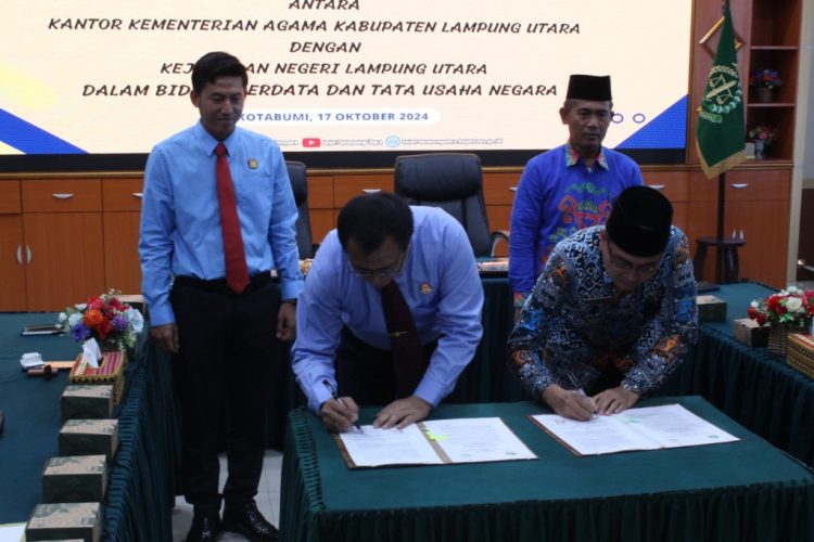 Kemenag dan Kejari Lampung Utara Sepakat Tingkatkan Kerjasama di Bidang Perdata dan Tata Usaha Negara