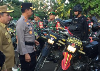 Polresta Bandar Lampung Gelar Pasukan Antisipasi Gangguan Kamtibmas Jelang Pelantikan Presiden