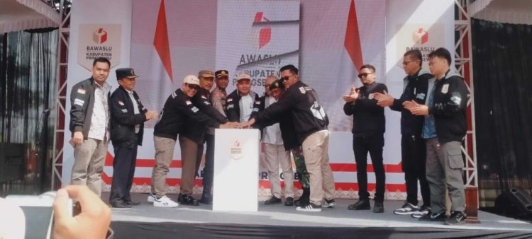 Bawaslu Pringsewu Gelar Apel Pengawasan Masa Tenang Pilkada 2024