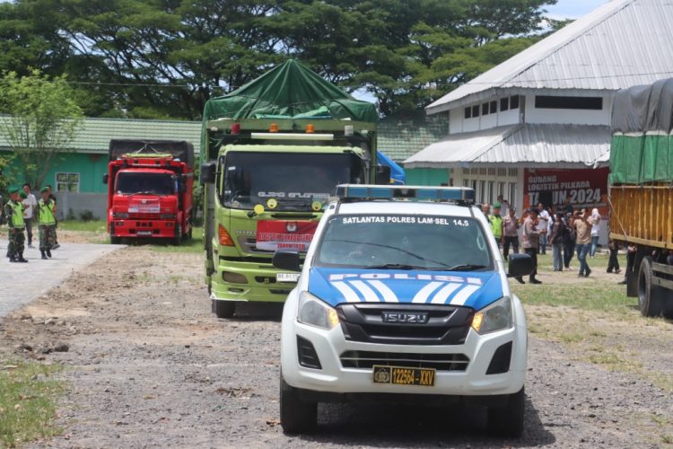 Polres Lampung Selatan Amankan Distribusi Logistik Pilkada 2024 ke 17 Kecamatan