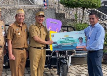 Pemkab Tanggamus Terima Bantuan CSR Tiga Motor Tosa dari Bank Lampung