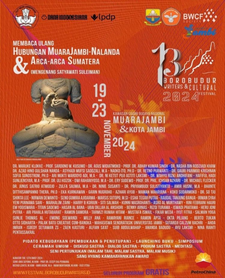 Malam Ini, Menteri Kebudayaan Fadli Zon Resmi Buka BWCF ke-13 di Jambi