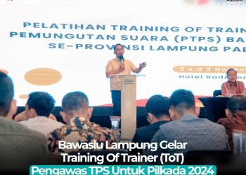 Bawaslu Lampung Petakan 3.590 TPS Rawan Jelang Pilkada Serentak 2024