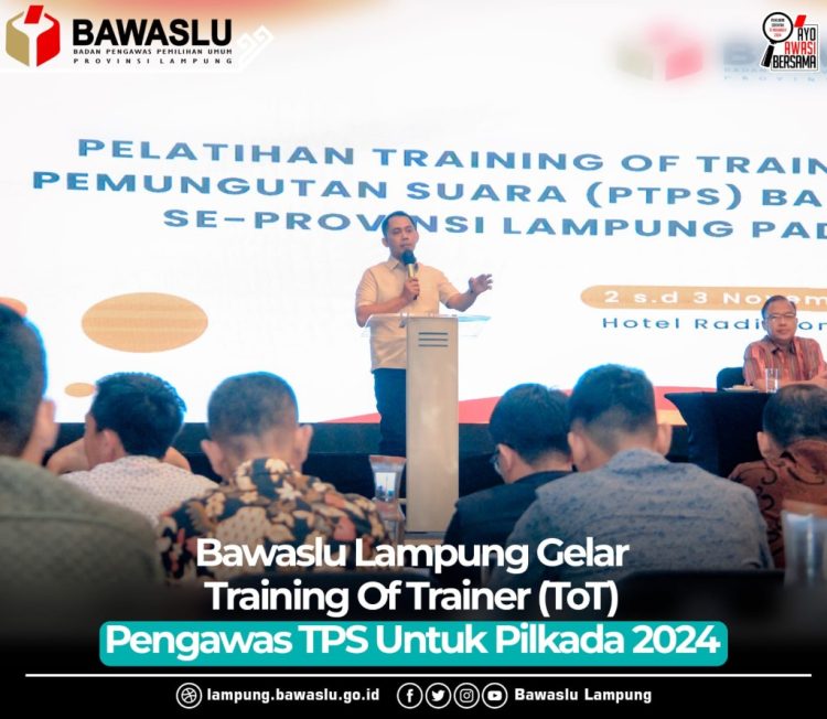Bawaslu Lampung Petakan 3.590 TPS Rawan Jelang Pilkada Serentak 2024