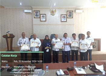 Pj. Bupati Tanggamus Hadiri Evaluasi Penyelenggaraan Statistik Sektoral di Kabupaten Tanggamus