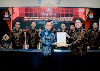 Bawaslu Lampung Awasi Melekat Rapat Pleno Rekapitulasi Suara Pilgub 2024