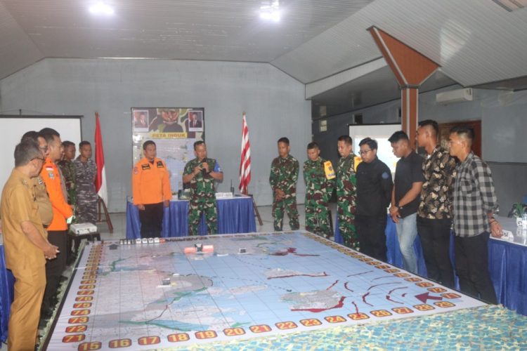 Brigif 4 Marinir/BS Gelar Latihan Penanggulangan Bencana di Pesawaran