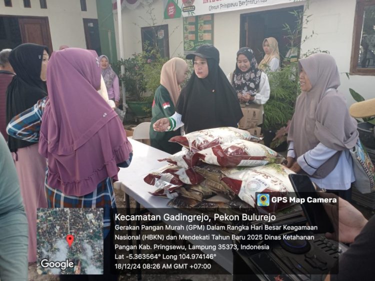 Dinas Ketahanan Pangan Pringsewu Gelar Program Pangan Murah di 21 Titik, Terbanyak di Desember 2024