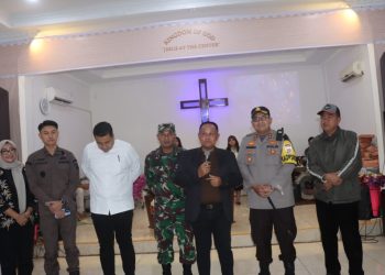 Patroli Forkopimda Lampung Selatan Pastikan Keamanan Misa Malam Natal 2024