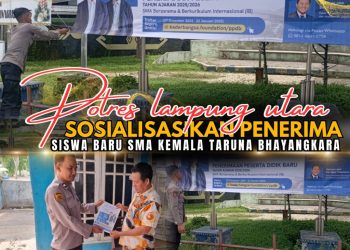 Polres Lampung Utara Sosialisasikan PPDB SMA Kemala Taruna Nusantara Bhayangkara  